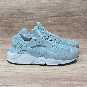Nike Air Huarache Run Print Cannon Crocodile Women's Sz 10 Light Blue Sneakers